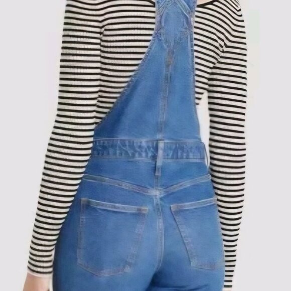 NWT Universal Thread Farm Bonfire denim skinny overalls Western Pockets 0 - Picture 2 of 6